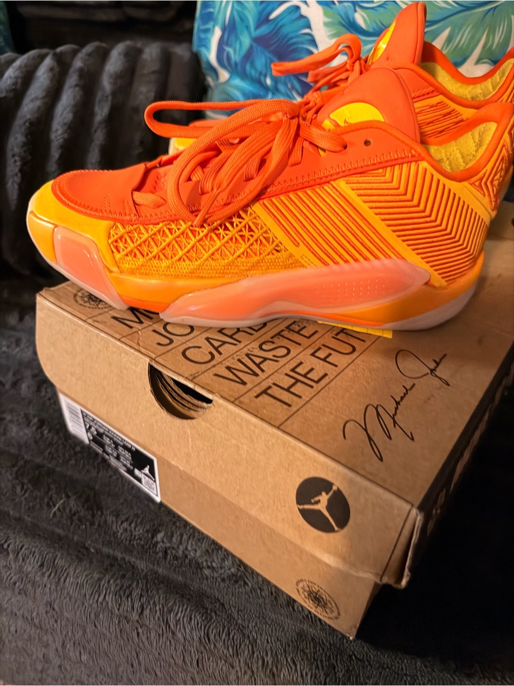 Jordan Bright Orange Kids' Sneakers